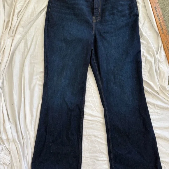 Spanx SPANXsculpt ReDefine High Rise Flare Jeans Dark Indigo Women’s Size 20 - Picture 7 of 11